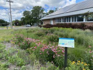 Photo of Raingarden installed at Oak Grove Presbyterian Church