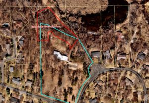Map of area being restored at Discovery Point
