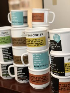 Image of mugs with salt reduction messages