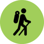 icon of person hiking