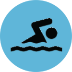 icon of person swimming